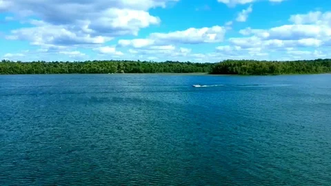 Minnesota Lake Flyover Stock Footage 96560253