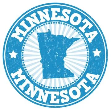 Minnesota stamp Stock Illustration
