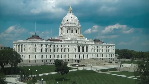 Minnesota State Capitol Time-lapse Stock Footage 78578628