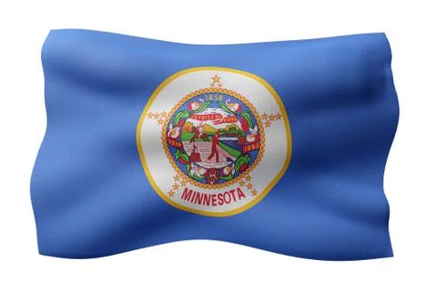 Minnesota State flag Stock Illustration