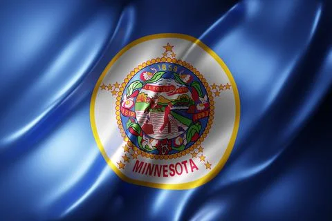 Minnesota State flag Stock Illustration