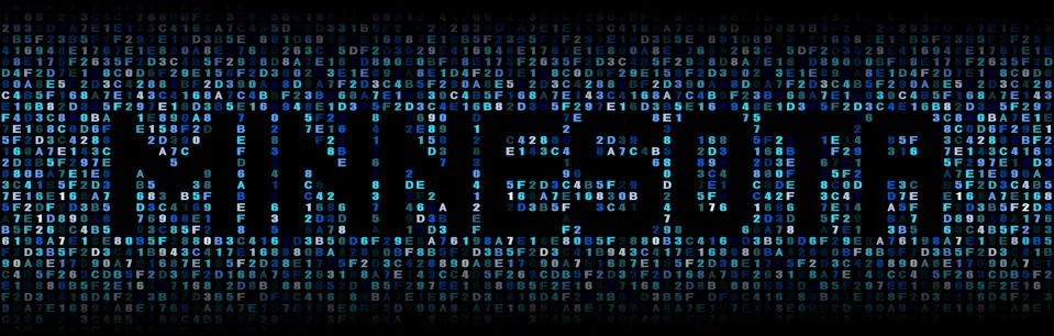 Minnesota text on hex code illustration Stock Illustration