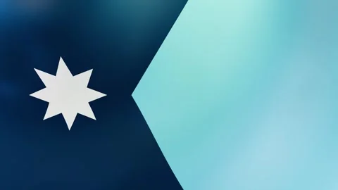 Minnesota Waving flag up Stock Footage 303001301
