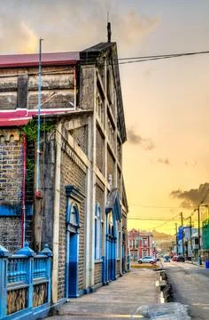 Minor Basilica of the Immaculate Conception in Castries, Saint Lucia 스톡 사진