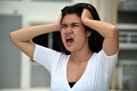 Minority Female Memory Problems 스톡 사진