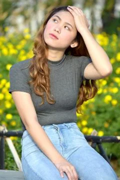 Minority Female Memory Problems Stock Photos