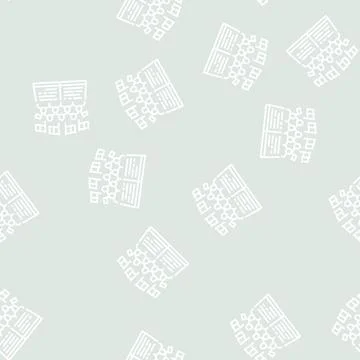 Minority rights line seamless pattern Stock-Illustration