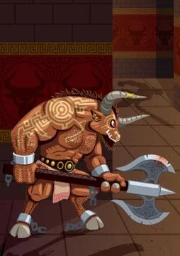 Minotaur Stock Illustration