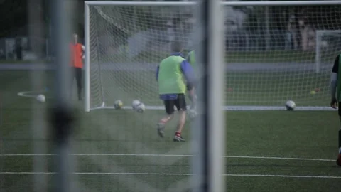 Minsk, Belarus - 23 June 2020: Game moments in the training of the soccer team Stock Footage 135671753