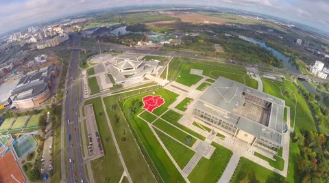 Minsk, Belarus - August 1, 2015: Palace of Independence - 2 Stock Footage 59791741
