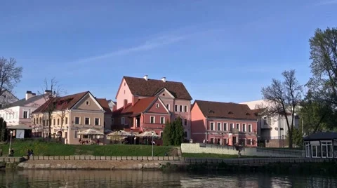 Minsk, Belarus, May 2015. Trinity suburb in Minsk. Stock Footage 49799201