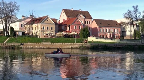 Minsk, Belarus, May 2015. Trinity suburb in Minsk. Stock Footage 49801078