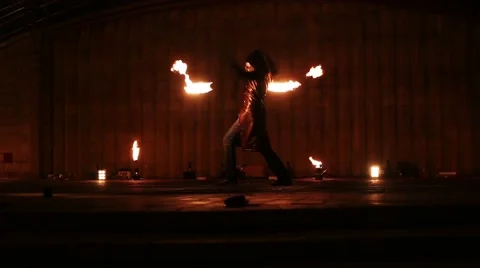 Minsk, Belarus - september 29: fire show Stockbeeldmateriaal 44355414