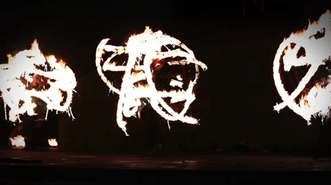 Minsk, Belarus - september 29: fire show Stockbeeldmateriaal 56607430