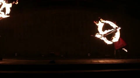 Minsk, Belarus - september 29: fire show 库存影片 61483577