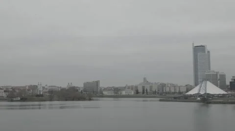 Minsk, Panorama (RAW) Video stock 46522846