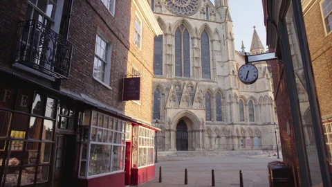 Minster Gates To York Minster Stock Footage 242706987