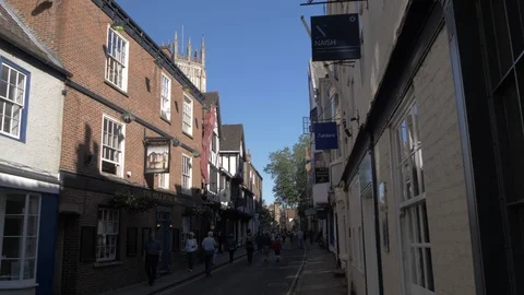 Minster on High Petergate, York, England Stock Footage 111447962