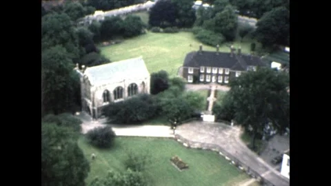 Minster Yard looking down from York Cathedral. Stock Footage 251821764