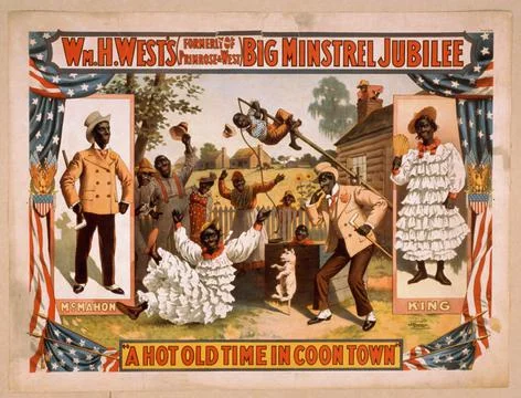 Minstrel Show Poster Stock Illustration