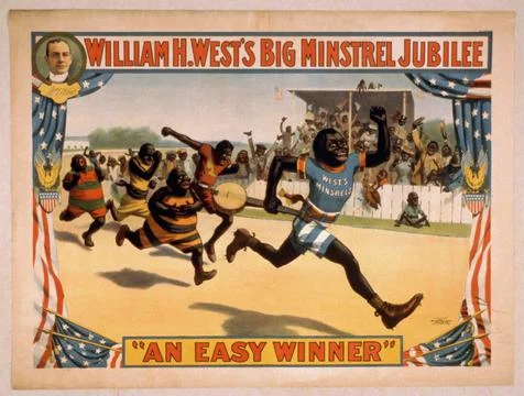 Minstrel Show Poster Stock Illustration