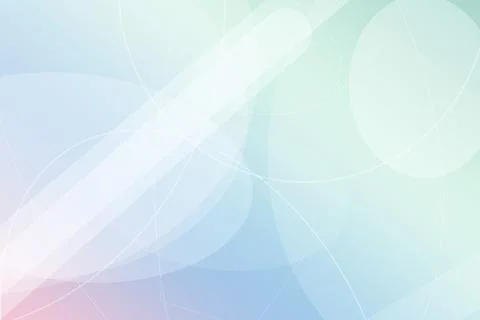 Mint and blue abstract background with glowing circular arcs and soft layer.. Stock Illustration
