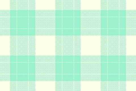 Mint and cream plaid pattern. Pixelated texture. Perfect for backgrounds, tex Illustrazione stock