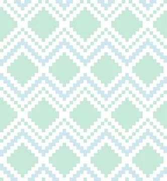 Mint Argyle Seamless Pattern Background Stock Illustration