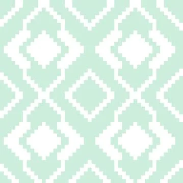 Mint Argyle Seamless Pattern Background Stock Illustration