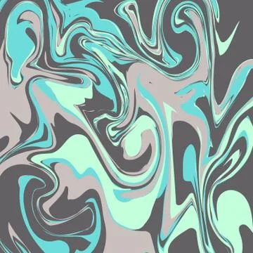 Mint blue and gray marble ink texture tile 스톡 일러스트