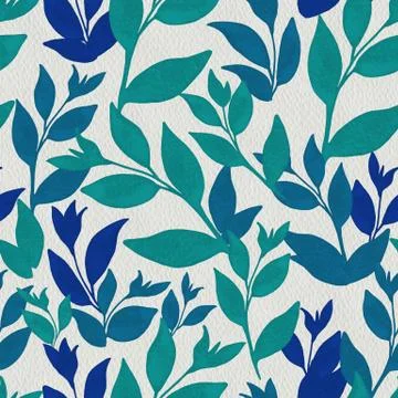 Mint branches on gray textured background Illustrazione stock