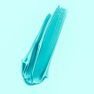 Mint brush stroke or makeup smudge closeup, beauty cosmetics and lipstick Stock Photos