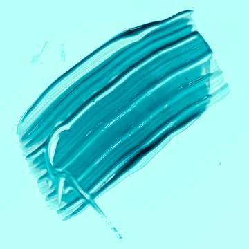 Mint brush stroke or makeup smudge closeup, beauty cosmetics and lipstick Stock Photos