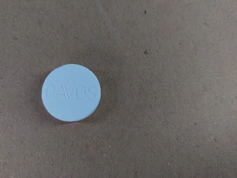 Mint candy with Davos brand Stock Photos