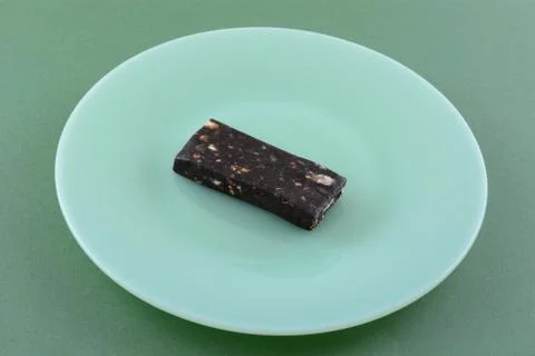 Mint chip fruit and nut snack bar Stock Photos