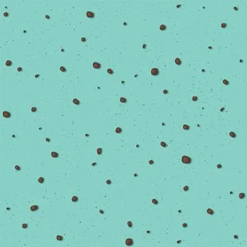 Mint chocolate chip texture square background graphic illustration. Stock Illustration