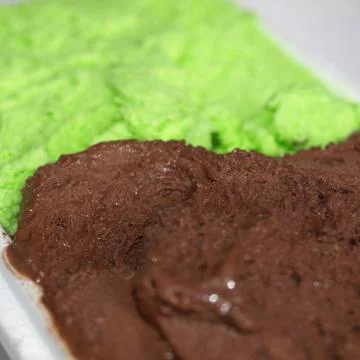 Mint chocolate ice cream Stock Photos