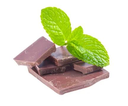 Mint chocolate. Stock Photos