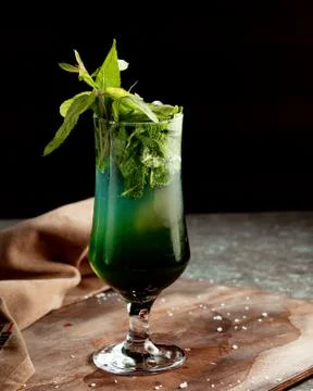Mint cocktail on the table Stock Photos