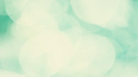Mint color circle bokeh, soft green concept Stock Footage 100387249