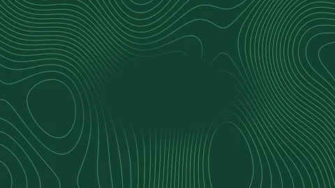 Mint contour lines on forest green with a calm centre copy space Stock-Footage 348619871