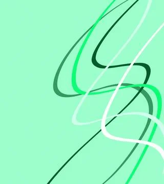 Mint Curved Line Loop Abstract Background Ilustração Stock