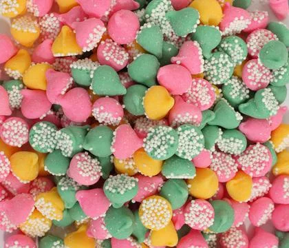 Mint drops closeup Stock Photos