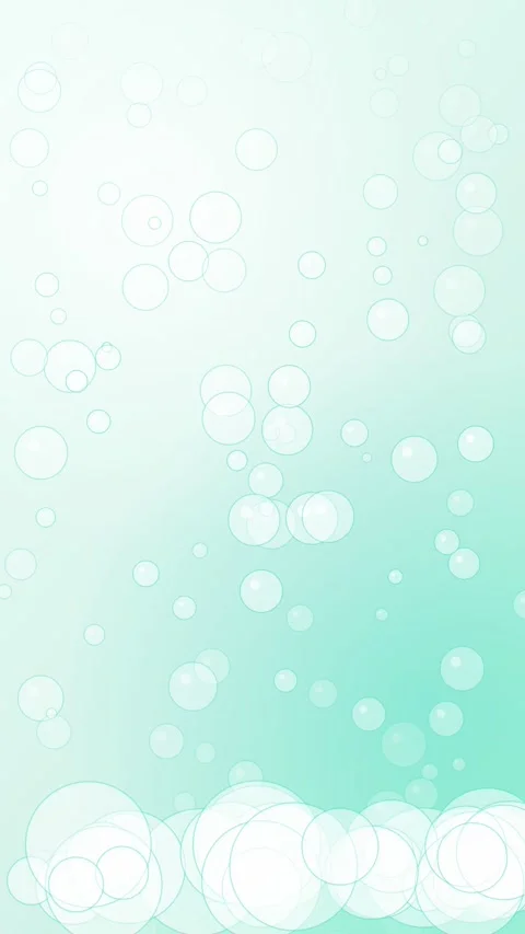 Mint Fizzing Foam Bubbles Vertical Seamless Loop Animated Background For 스톡 동영상 344007276