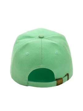 Mint green baseball cap back view Foto stock