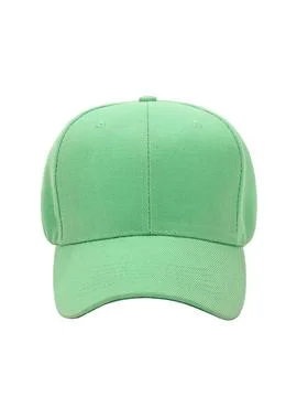 Mint green baseball cap front view Stock Photos
