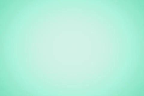 Mint green gradient background is glowing softly with subtle radial fade in flat Foto stock