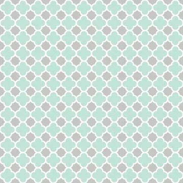 Mint Green Gray Quatrefoil Pattern Background Stock Illustration