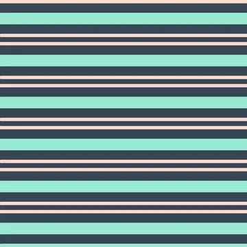 Mint green horizontal stripe pattern Illustrazione stock