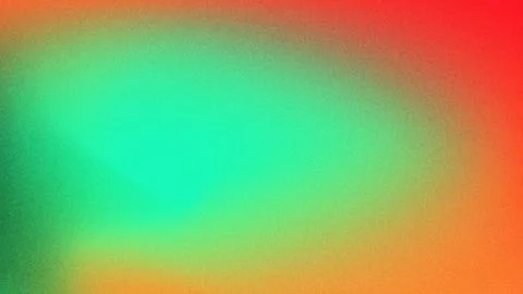 Mint Green Red Orange Abstract Gradient Background with Glow and Grain Textur Stock Illustration